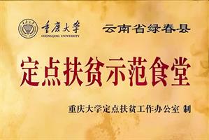 重庆大学定点扶贫树模食堂